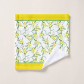 Serviettes de bain motif citrons (Gant de toilette)