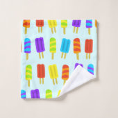 Serviettes de bain Motif Été Popsicle Set (Gant de toilette)