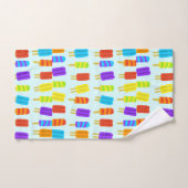 Serviettes de bain Motif Été Popsicle Set (Serviette à main)