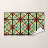 Serviettes de bain Motifs Crisscross Rainbow Strip (Serviette à main)