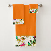 Serviettes de bain Papillons (En situation)