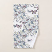 Serviettes de bain Pastel Soft Butterflies (Serviette à main)