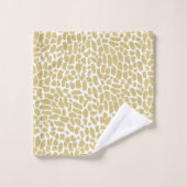 Serviettes de bain personnalisées en or et blanc (Gant de toilette)