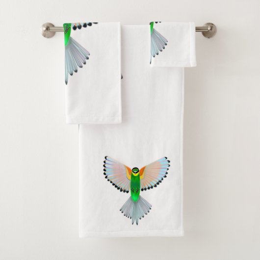 Serviettes de bain pour oiseaux volants (En situation)