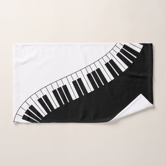 Serviettes de bain pour piano-clavier (Serviette à main)