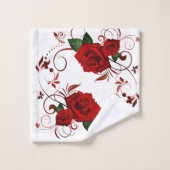 Serviettes de bain Red Rose (Gant de toilette)