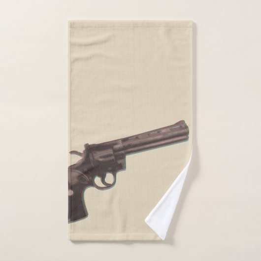 Serviettes de bain retourner Colt Python Wester (Serviette à main)