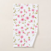 Serviettes De Bain Rose Floral (Serviette à main)