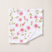 Serviettes De Bain Rose Floral (Gant de toilette)