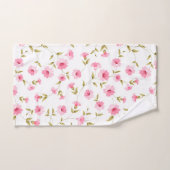 Serviettes De Bain Rose Floral (Serviette à main)