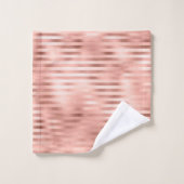 Serviettes de bain rose rose Gold Foil (Gant de toilette)