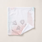 Serviettes De Bain Roses (Gant de toilette)