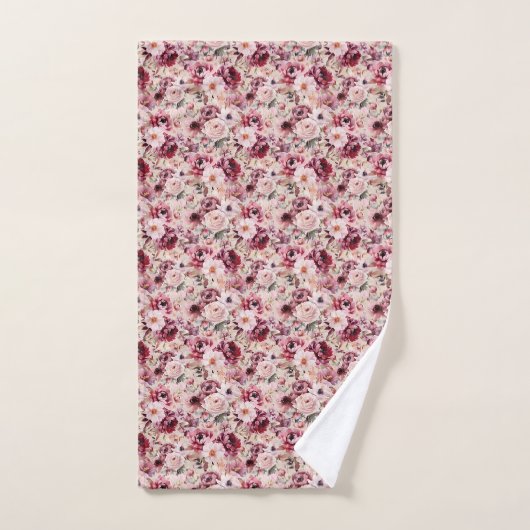 Serviettes de bain roses (Serviette à main)