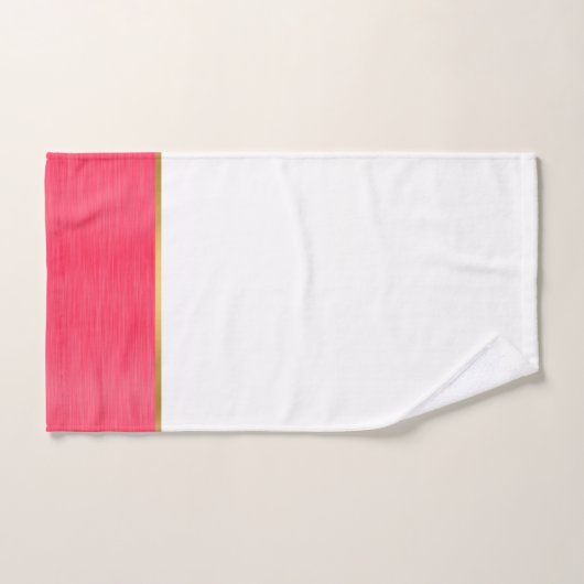 SERVIETTES DE BAIN ROUGE EN MÉTAL BRUSÉ (Serviette à main)