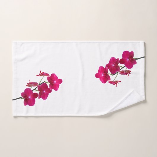 Serviettes de bain Ruby Red Orchids (Serviette à main)
