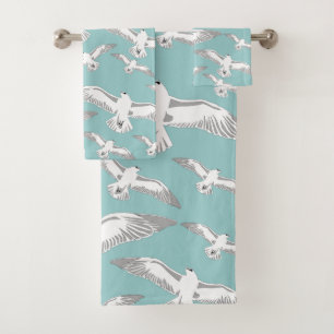 Serviettes de bain Seagulls Galore