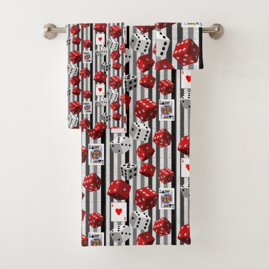 Serviettes de bain set dés (En situation)