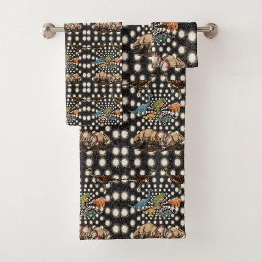 Serviettes De Bain Set Dinosaur (En situation)