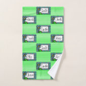Serviettes De Bain Set Floral Green (Serviette à main)