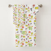 Serviettes de bain Set Fromage Souris Fleur (En situation)