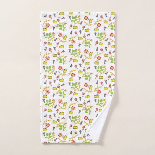 Serviettes de bain Set Fromage Souris Fleur (Serviette à main)