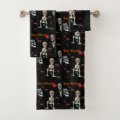 Serviettes de bain set Halloween (En situation)