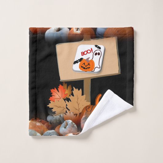 Serviettes de bain set Halloween (Gant de toilette)