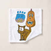 Serviettes de bain set Halloween (Gant de toilette)