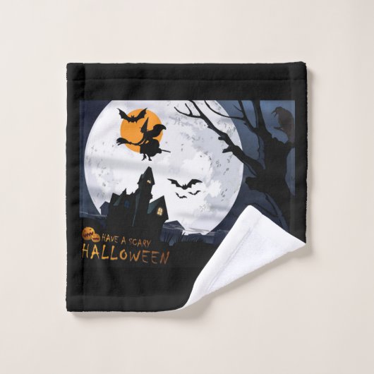 Serviettes de bain set Halloween (Gant de toilette)