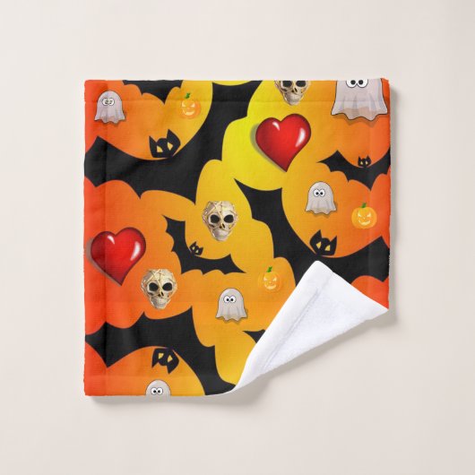 Serviettes de bain set Halloween (Gant de toilette)