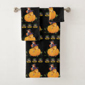 Serviettes de bain set Halloween (En situation)