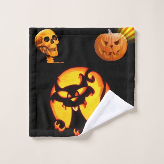 Serviettes de bain set Halloween (Gant de toilette)