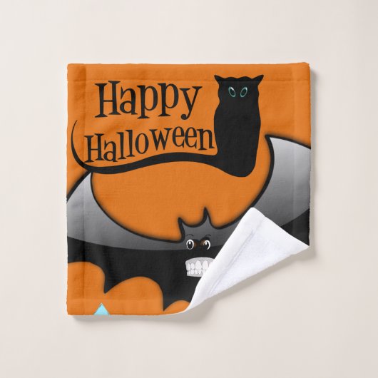 Serviettes de bain set Halloween (Gant de toilette)