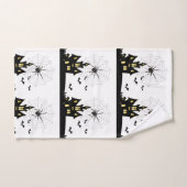Serviettes de bain set Halloween, Araignée (Serviette à main)