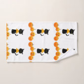 Serviettes de bain set Halloween, Chat noir (Serviette à main)
