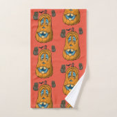 Serviettes de bain set Halloween, Citrouille (Serviette à main)