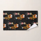 Serviettes de bain set Halloween, Citrouille (Serviette à main)