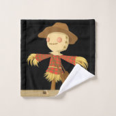Serviettes de bain set Halloween, Épouvantail (Gant de toilette)