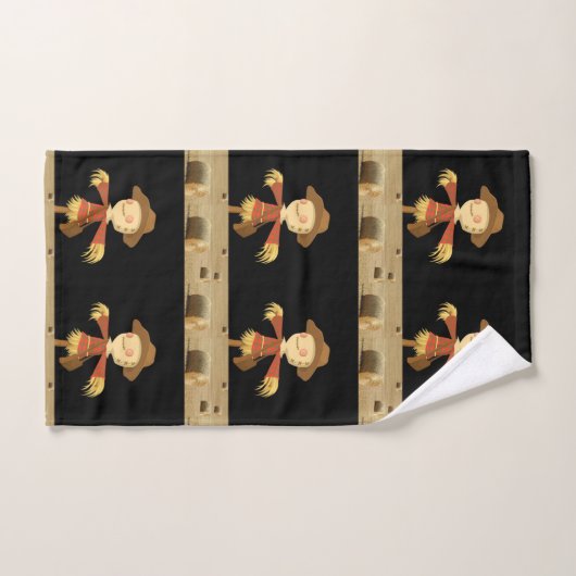 Serviettes de bain set Halloween, Épouvantail (Serviette à main)
