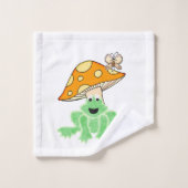 Serviettes de bain Set Papillon Champignons Grenou (Gant de toilette)