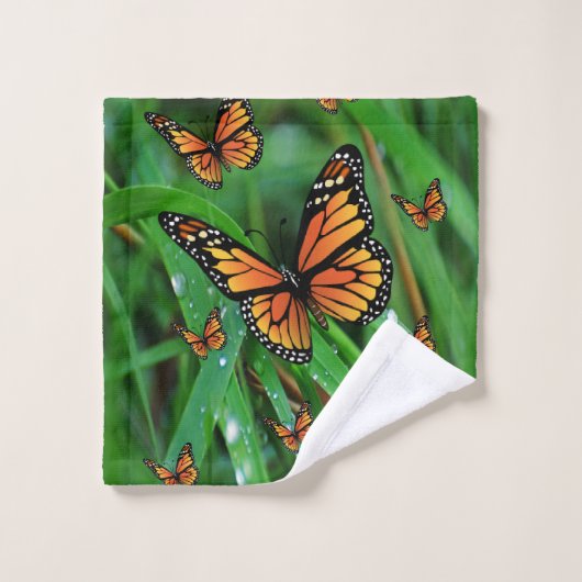 Serviettes de bain set papillons (Gant de toilette)
