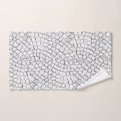 Serviettes De Bain Set Pavés Blancs (Serviette à main)