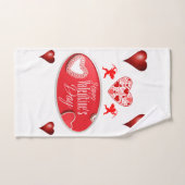 Serviettes de bain set Saint Valentin (Serviette à main)