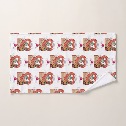 Serviettes de bain set Saint Valentin (Serviette à main)