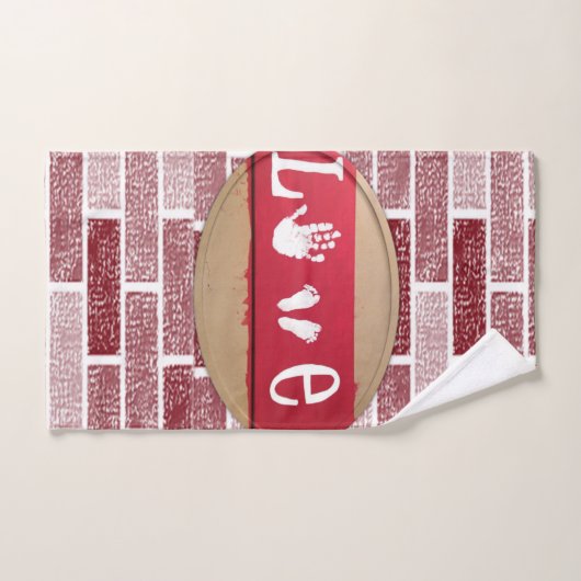 Serviettes de bain set Saint Valentin (Serviette à main)