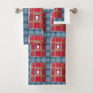 Serviettes de bain set Saint Valentin