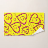 Serviettes de bain set Saint Valentin (Serviette à main)