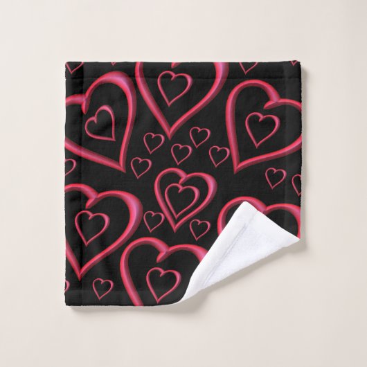 Serviettes de bain set Saint Valentin (Gant de toilette)