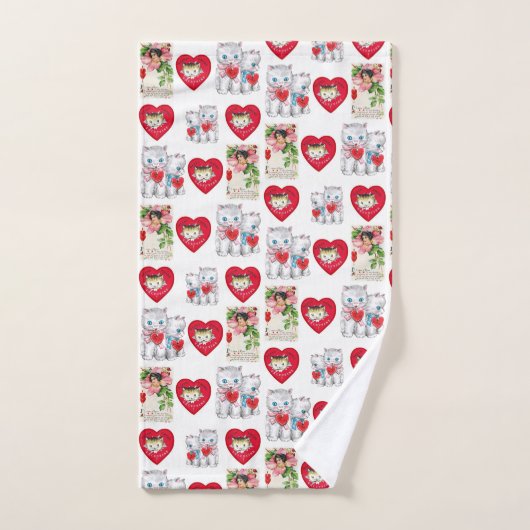 Serviettes de bain set Saint Valentin (Serviette à main)