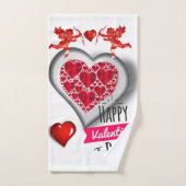 Serviettes de bain set Saint Valentin (Serviette à main)
